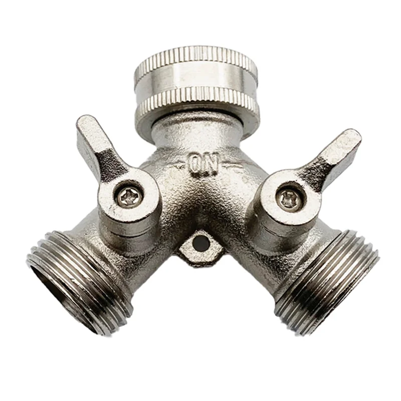 Heavy Duty Jardim Mangueira Divisor y Splitter Grip Desligue Válvulas para Torneira de Água Tomada Torneira Way