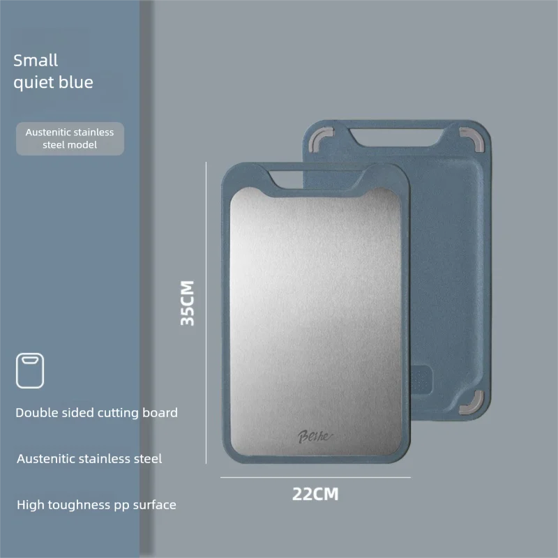 304 스테인레스 스틸 플라스틱 양면 다기능 도마 야채와 고기 도마 양면