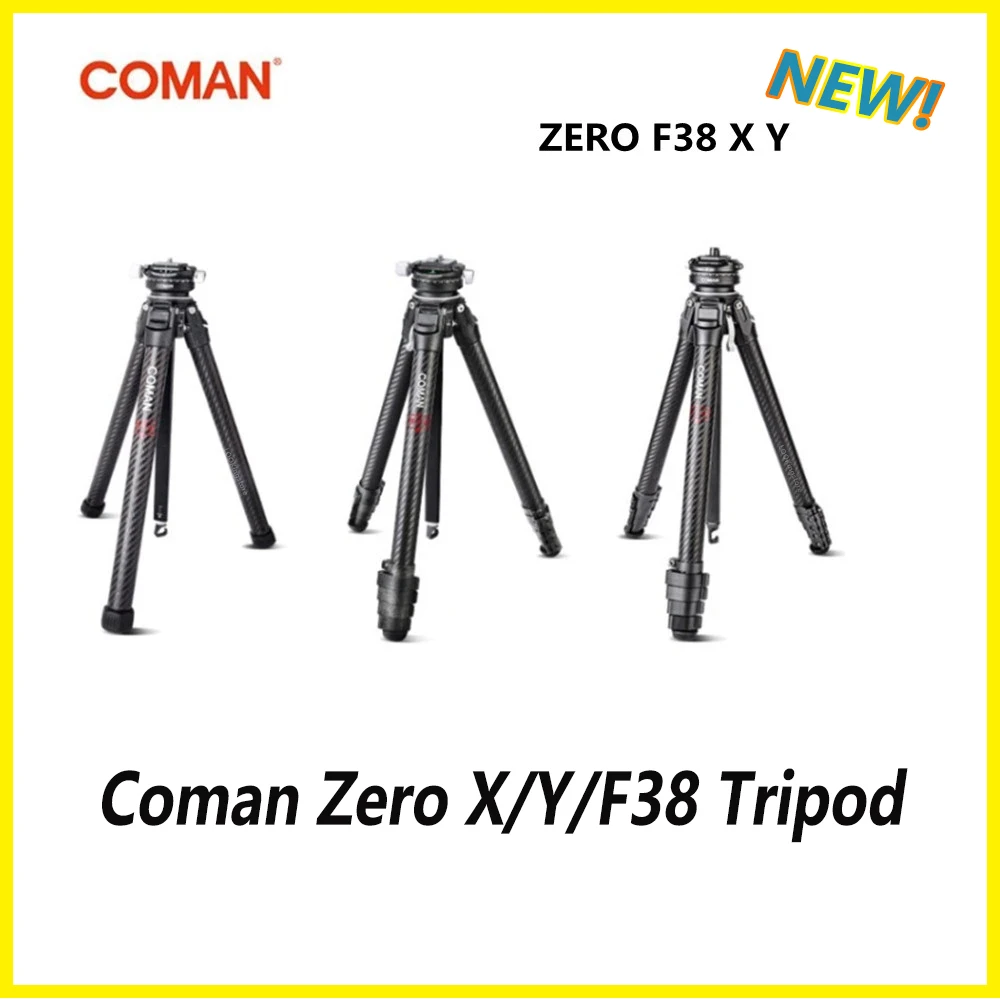 

Coman Zero X/Y/F38 Lightweight Travel Tripod Full Carbon Fiber Professional Outdoor DSLR Camera Tripod Tripod