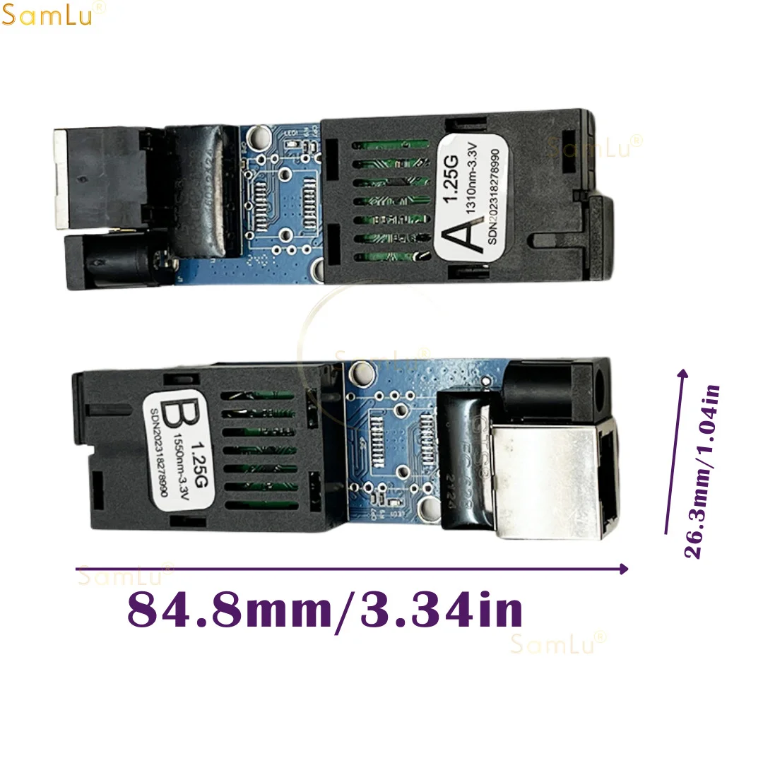 1-10Pair Mini Gigabit Fiber Optical Media Converter UPC/APC SC-Port 10/100/1000Mbps Single Mode 3km POST FREE