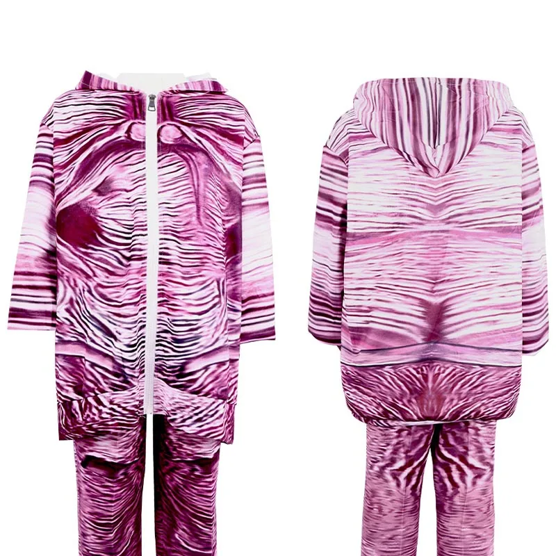 Scary Jumpsuit Costumes Adult Kid Cosplay Demogorgon Skull Horror Cosplay Bodysuit Mask Outfits Halloween Chomper Carneval Suit