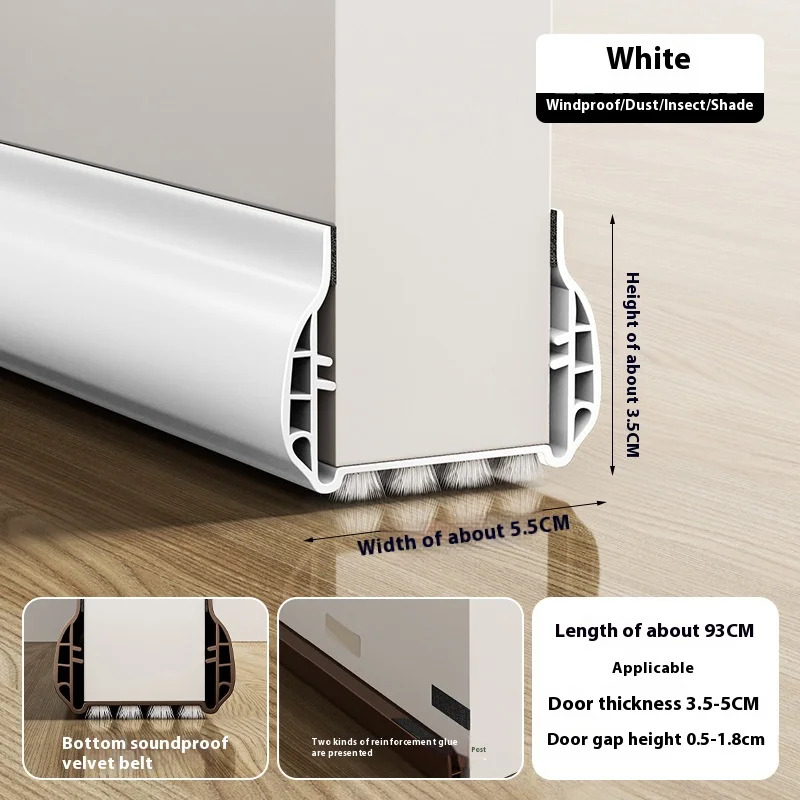 1pc Door Draft Stopper for Bottom Seal Dust And Noise Insulation Weather Stripping Draft Guard Insulator Sealing Strip door draft stopper