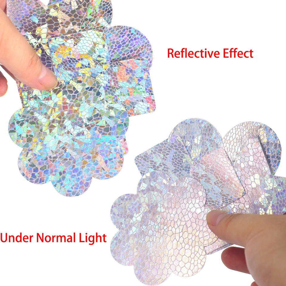 Copricapezzoli Donna Con Stickers Decorati | 12 Paia, Design Glitter E Pizzo | Per Feste E Eventi - Foto 10