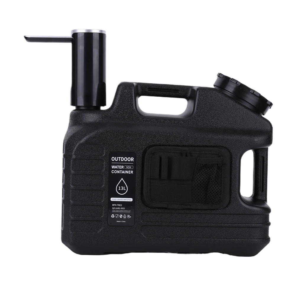 13L Emergency Water Bucket with Spigot Portable Water Container Leakproof Water Pump Faucet for Outdoor Hiking Camping Home Use