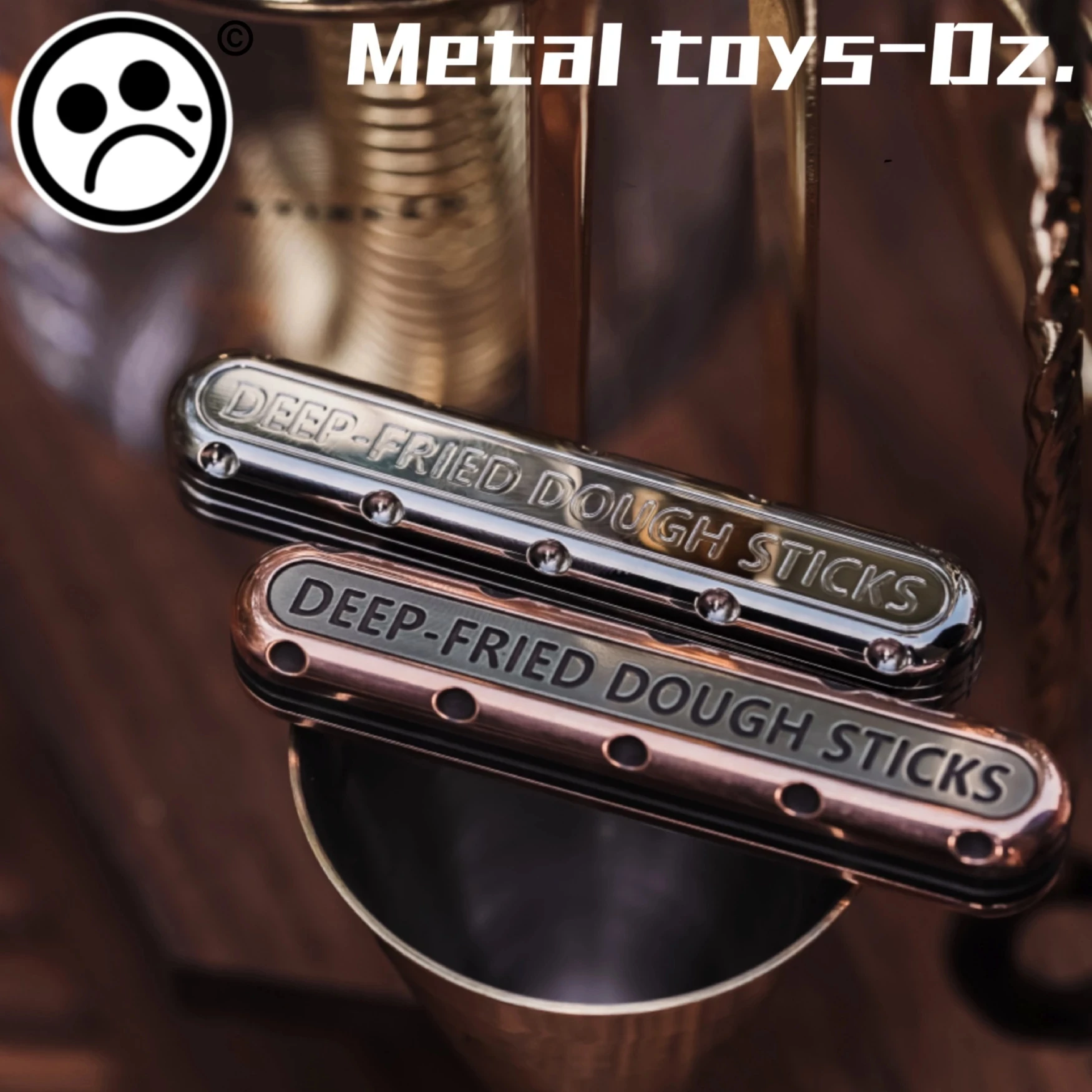 

Metal Toys Dz TopD Push Slider Deep-fried Dough Sticks Non-magnetic Mechanical Structure Rotating EDC Decompression Toys