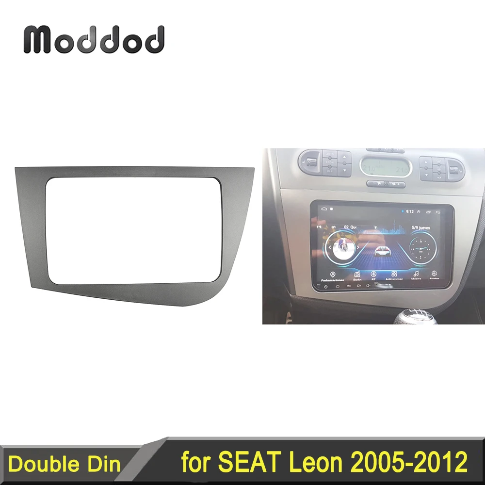 

Radio Fascia for Seat Leon Double Din Head Unit Stereo Panel Dash Mounting GPS Navigation Installation DVD Trim Face Frame Bezel