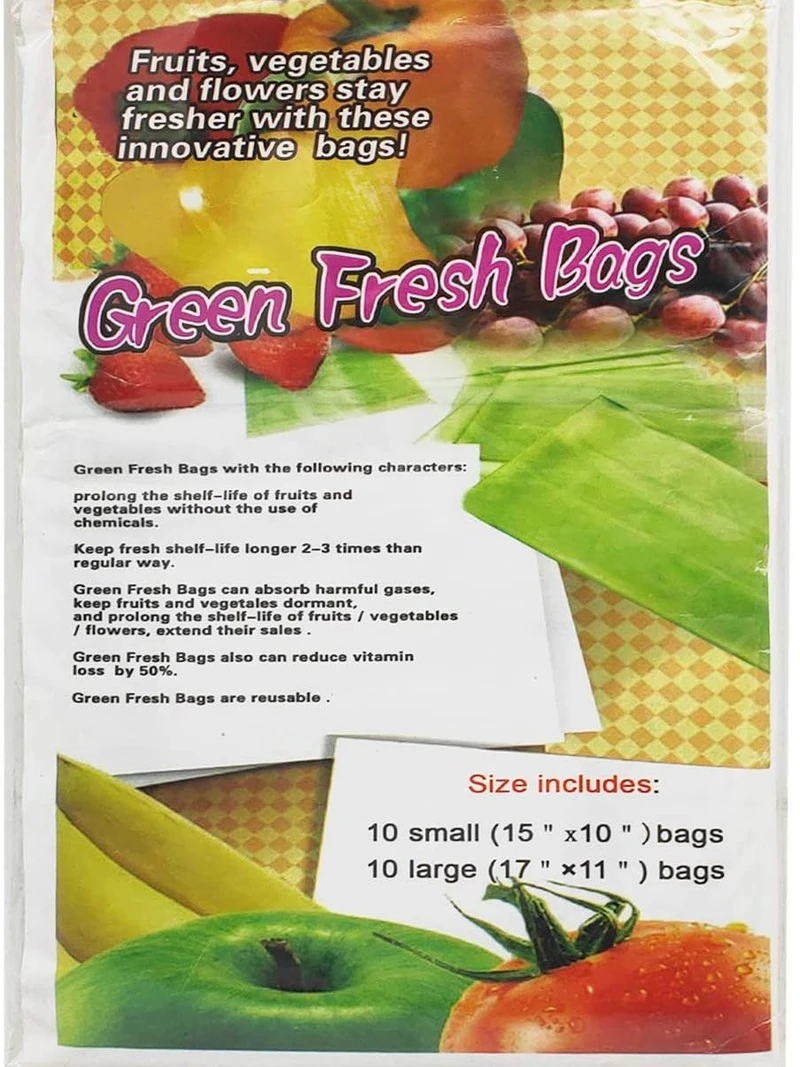 Debbie Meyer Green Storage Bags for fresh Fruit and Vegetables