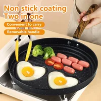 Export-grade 3-in-1 non-stick omelettepan, frying pan, egg hamburger, steak frying pan, breakfast pan, household artifact 1