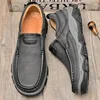 2024New Slip-on Leather Casual Shoes Stylish Loafers Men 4