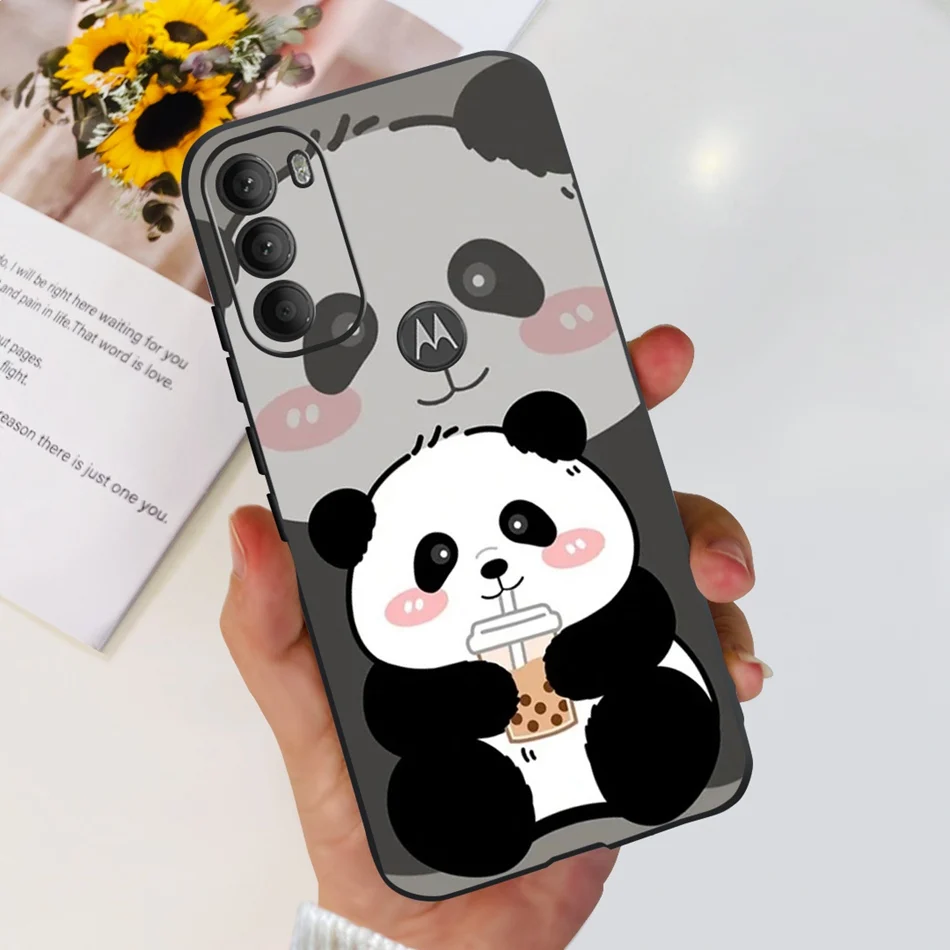 Cute Panda Cartoon Soft Silicone TPU Phone Case