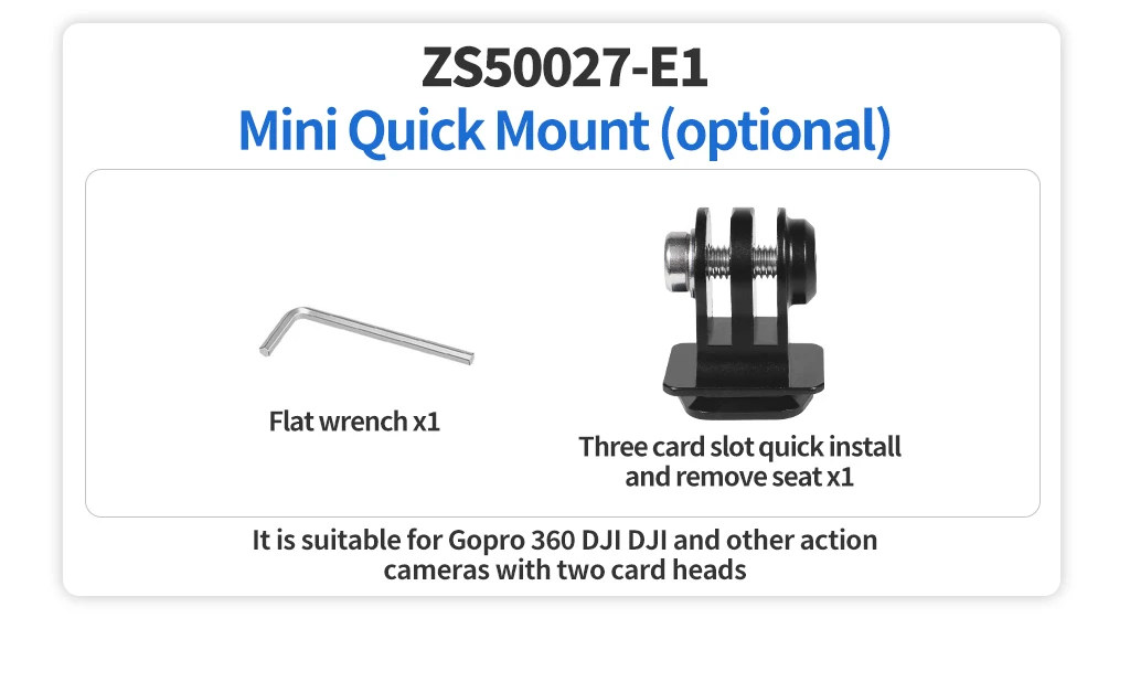 Description Picture 3 of itemMini Monitor Mount Plate Quick Release Clamp Fast Switch Install System 1/4 Screw for SLR Camera Tripod Slide Rail Stabilizer