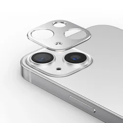 Titanium Gray Metal Camera Lens Protector - Premium Protection Cover Accessories - 15 ProMax (Silver)