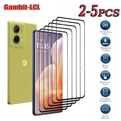 Premium 3D Curved Edge Tempered Glass Screen Protector Film (2 - 5 Pack) - 4PCS Black (For Moto S50 Neo)