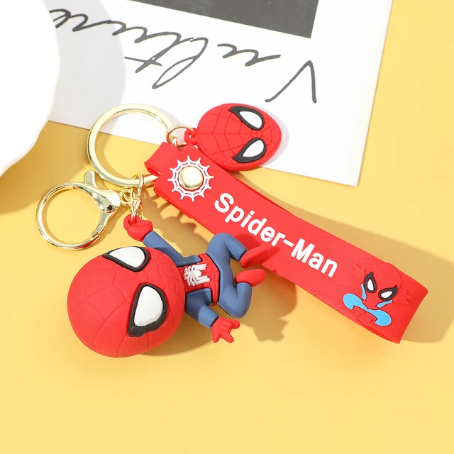 Wunder Superhelden Figur Spider Man Schlüssel bund Rächer Spiderman  Schlüssel ringe für Auto Anhänger Zubehör Männer Rucksack Ornament Geschenke