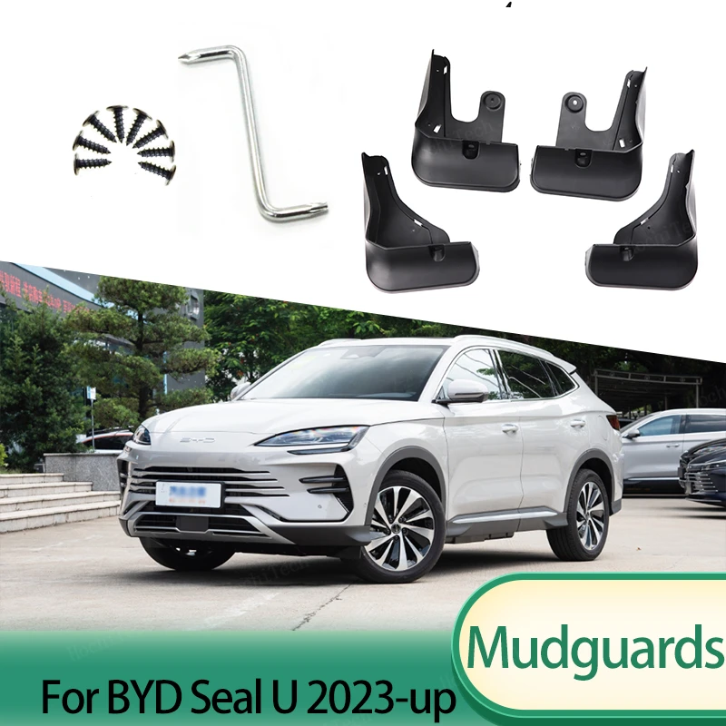 

Брызговики, автомобильные передние и задние 4 шт., фотообои для BYD Song Plus Champion Edition Seal U EV DMI 2023 2024