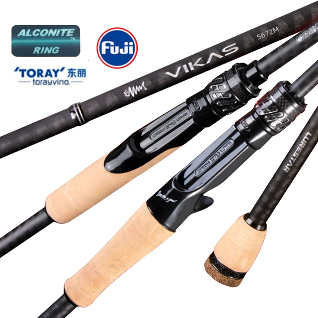 2022 New Lurestar Vikas Lure Fishing Rod 1.98/2.01/2.07m Xf Action Ml M Mh  Power Long Distance Spinning Casting Rods For Bass - Fishing Rods -  AliExpress