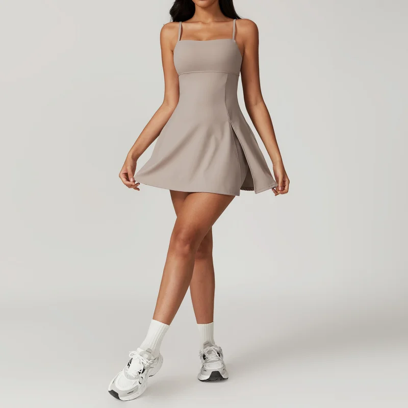 Sports Skirt Woman Tennis Clothes Sportswear Woman Gym Workout Golf Dress Beauty Back Yoga Skirt Women's Tennis Short Dresses
