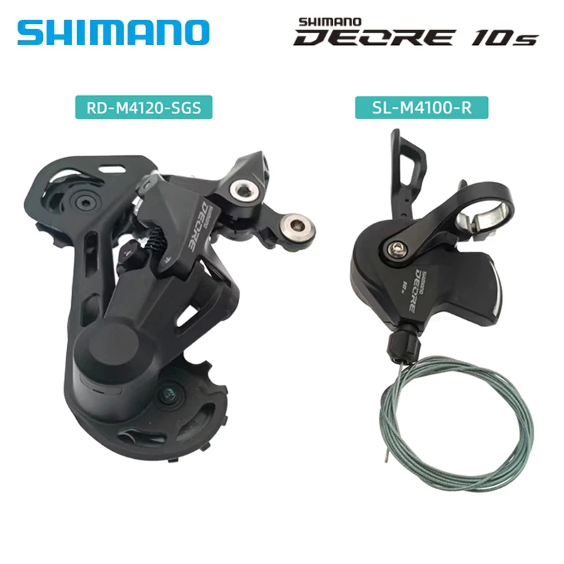 

10-скоростной переключатель передач SHIMANO DEORE M4100, семейный рычаг управления задним переключателем M4120 для горных велосипедов, детали M6000