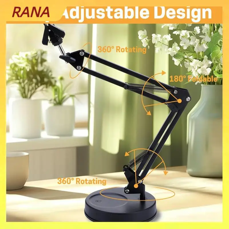 RANA Embroidery Hoop Stand, Adjustable Embroidery Hoop Stand, Foldable Metal 360 Degree Rotation