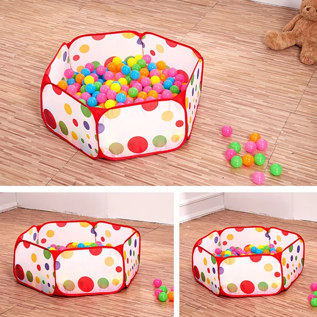 INS Ocean Ball Dry Pool Hexagon Children Home Folding Pit Early Learning Toy Indoor Fence Baby Kid Game Playground Playpen Gift 3