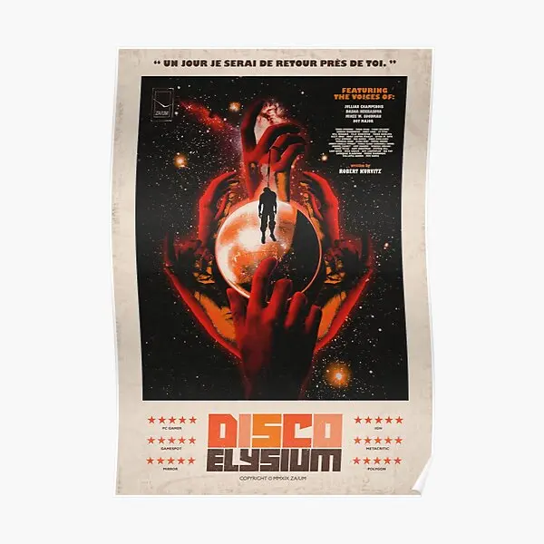 Discoteca Elysium One Sheet Poster Murale Picture Room Decor Decoration Modern Vintage Print Funny Wall Home Painting Art No Frame