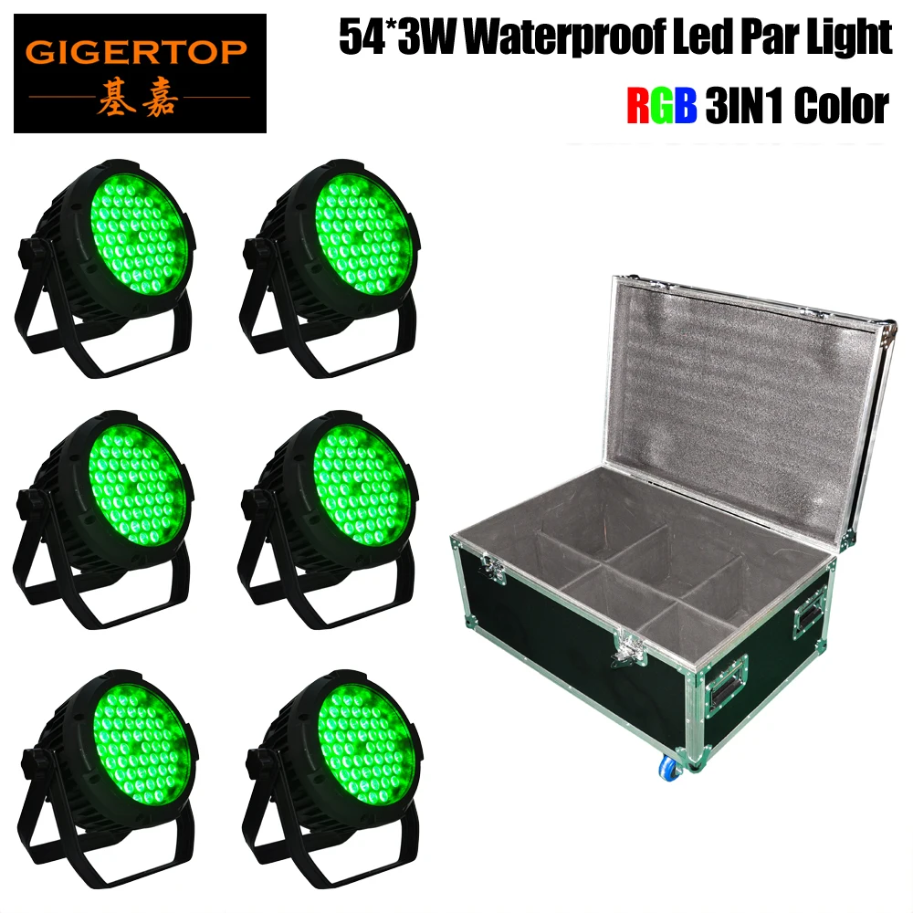 

Stage Lights 54X3W Aluminum LED Par Lights RGB Uplights Indoor Outdoor for Christmas Party Disco Wedding DMX Control