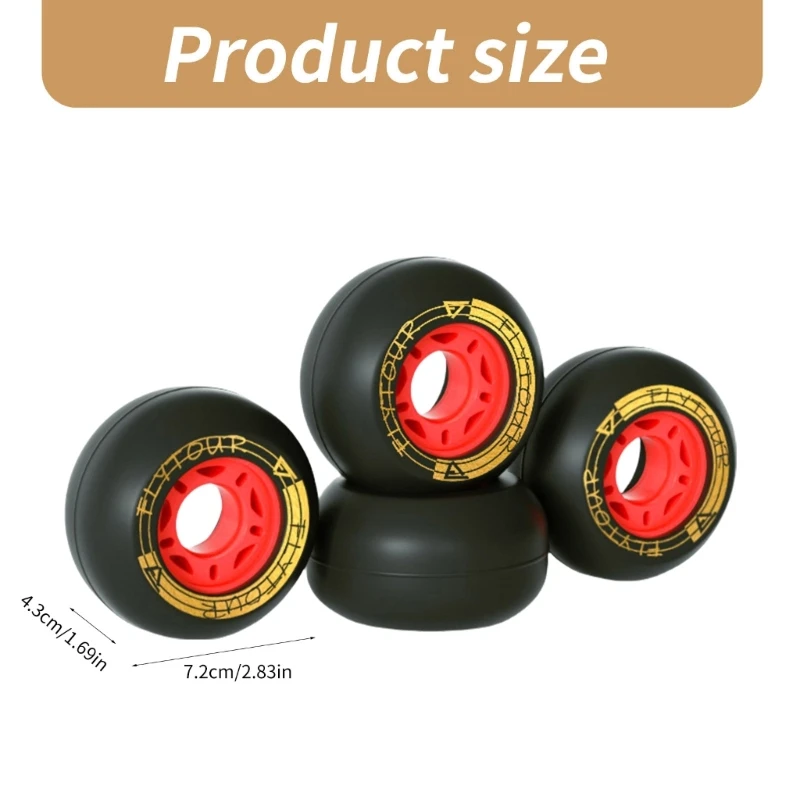 Skateboard Wheel 4Pcs Wear Resistant 82A Drift Board Wheel