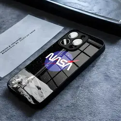 Luxury NASA - Themed Phone Case with Air Glass Design - iPhone 14 Plus (Black1)