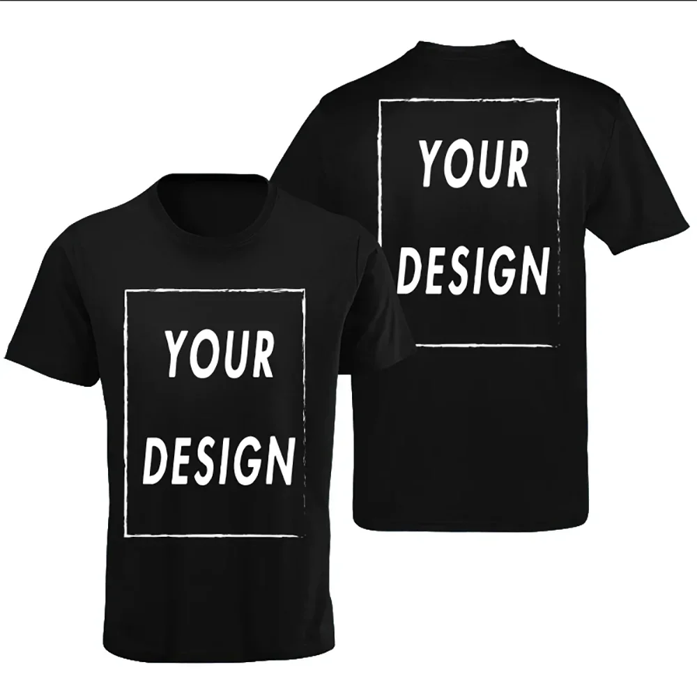 Personalized Cotton T-Shirt with Custom Logo, Text, or Photo Design