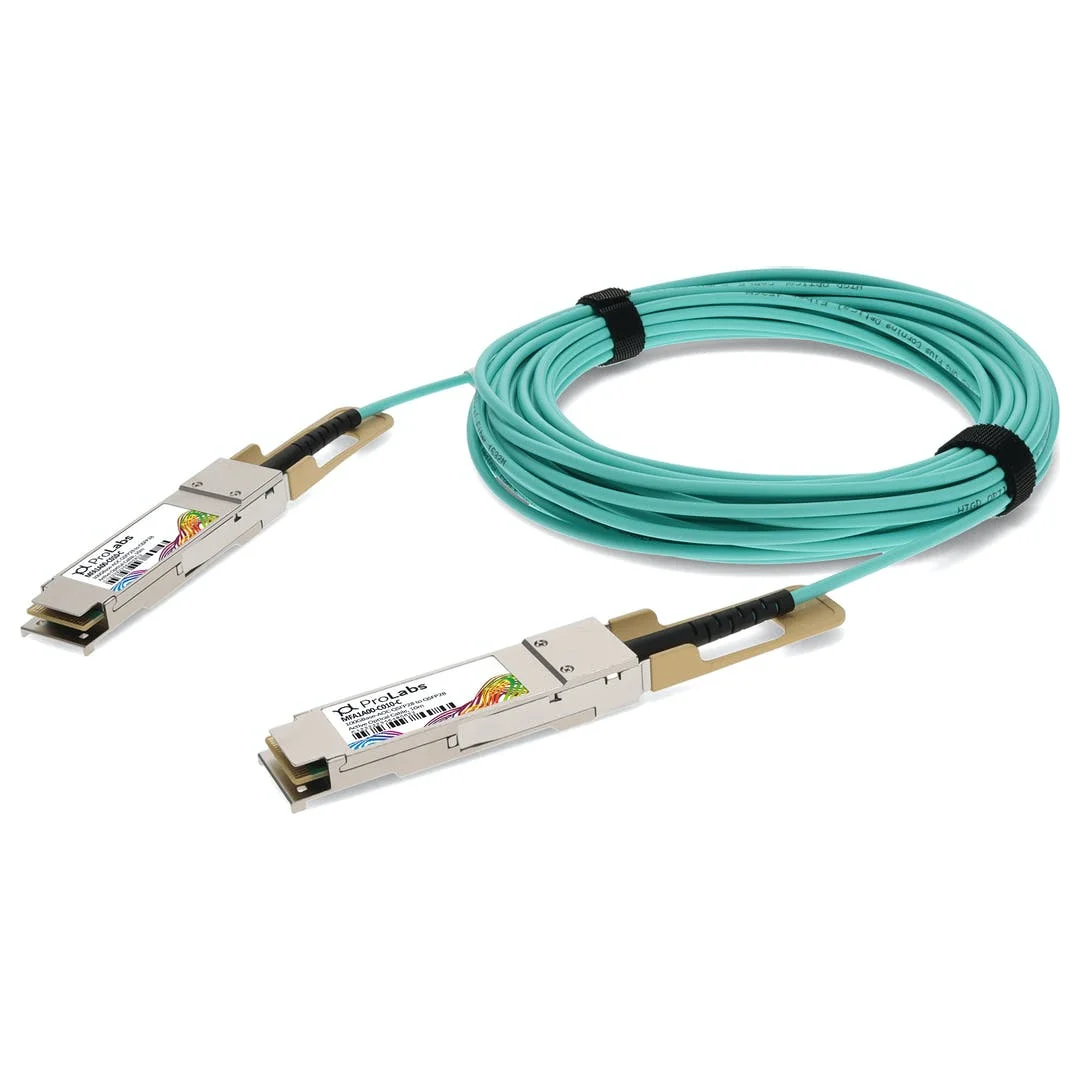 MFA1A00-C010 호환 TAA 호환 100gbas-aoc QSFP28 액티브 광 케이블 (850nm, 537, 10m)
