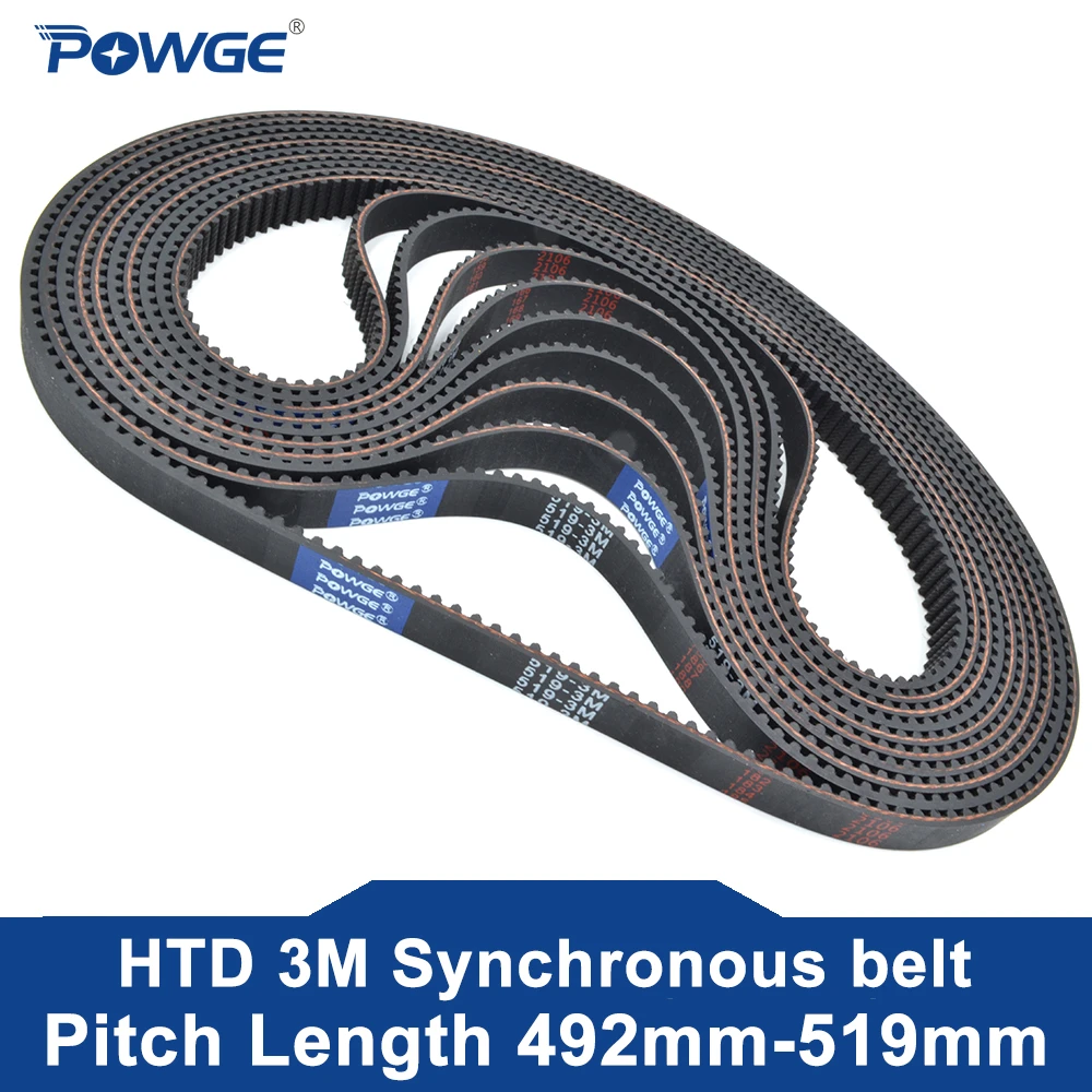 Pangyoo HTD 3M Zahnriemen - 498-3M 166 Zähne 9mm Breite
