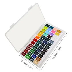 Granulating Transparent Watercolor Paint Set - 48 Vibrant Colors for Professional and Beginner Artists (48 colors)