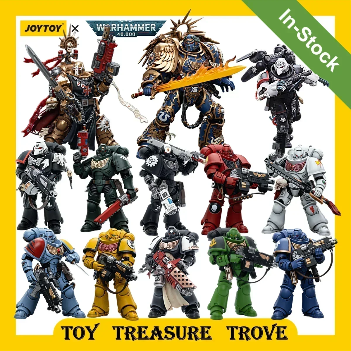5 Figurines Nécrons Immortels – Warhammer 40K – Plastique – Occasion (P-00IRA)