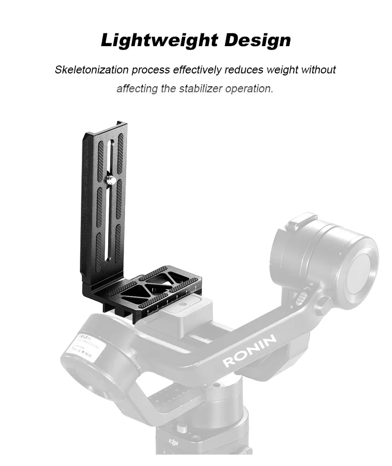 Universal Camera L Bracket Thicken 1/4 Inch Screw L Shape Holder Tripod Vertical