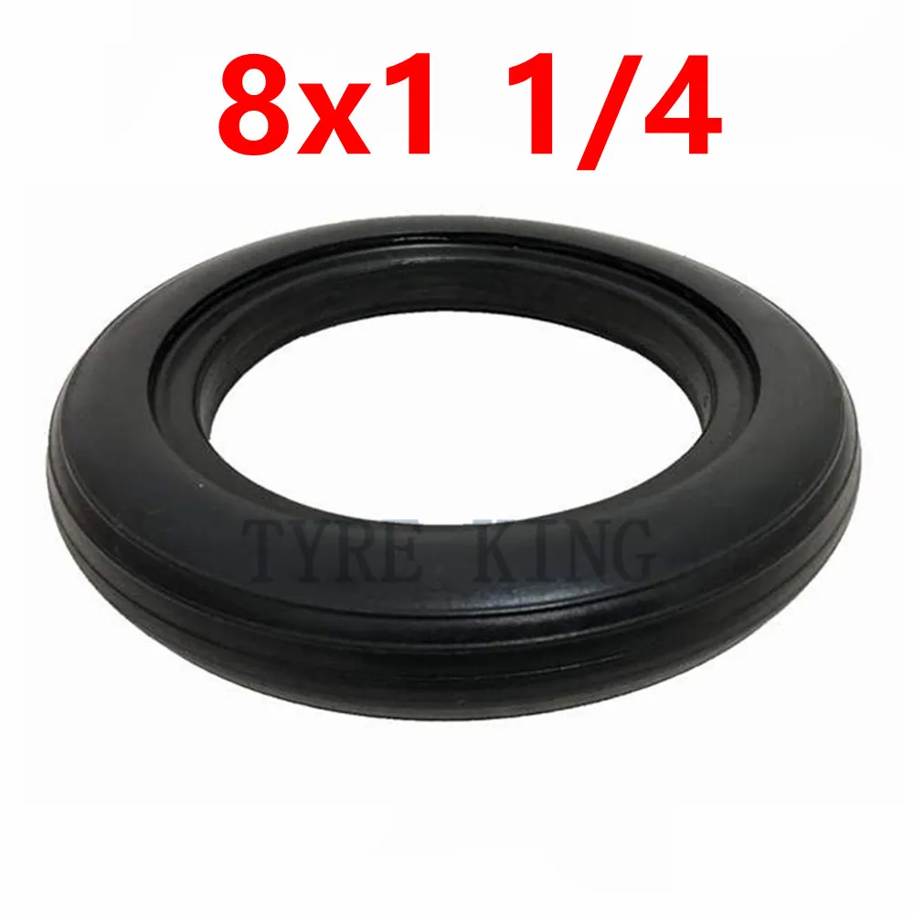 

8x1 1/4 твердые шины 8 дюймов взрывозащищенные колесные шины для электрического скутера, складные велосипедные аксессуары