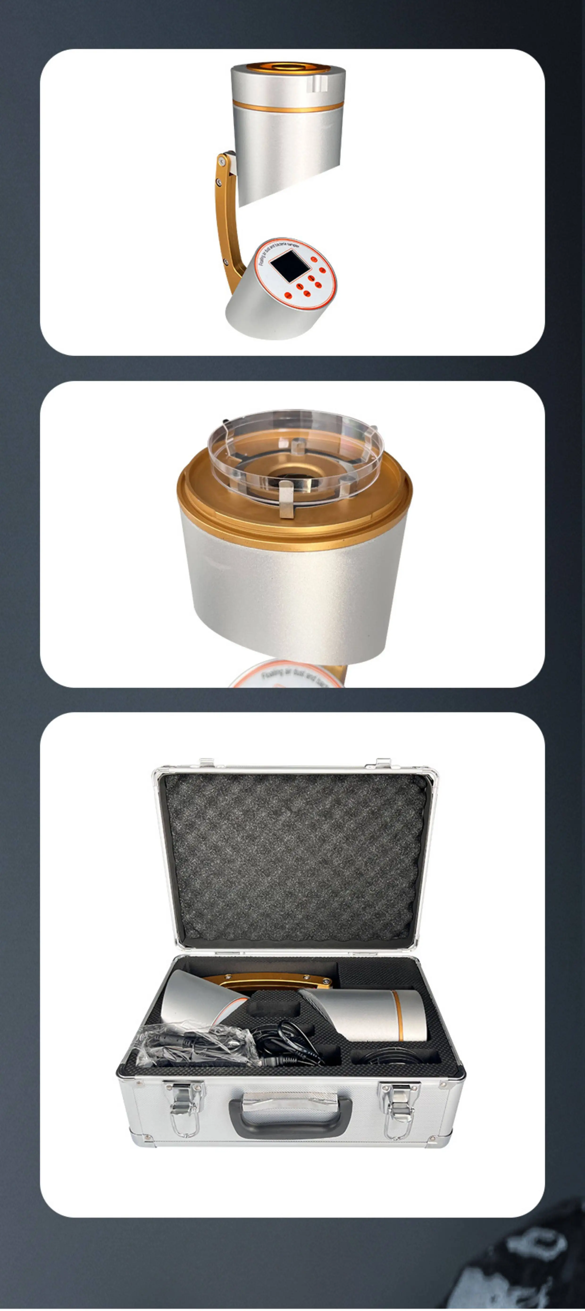 Floating Bacteria Sampler Porous Inhalation Dust and Bacteria Detection Equipmen