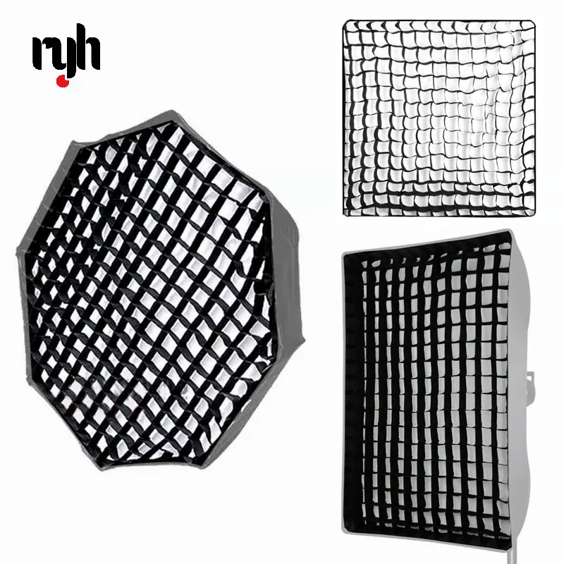 Ottagonale Piazza Griglia A Nido D'Ape Per 40*40 50*50 60*60 80*80 50*70 60*80 90 95 120 Centimetri Ombrello Softbox