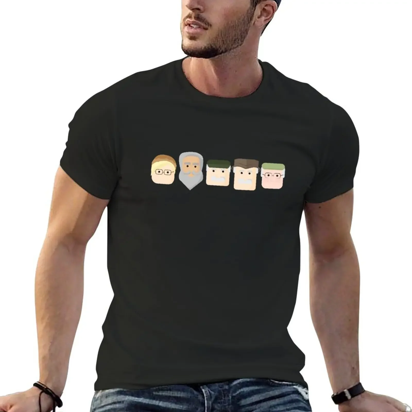 Still Game Characters T-shirt anime oversizeds heavyweights funnys t shirts men