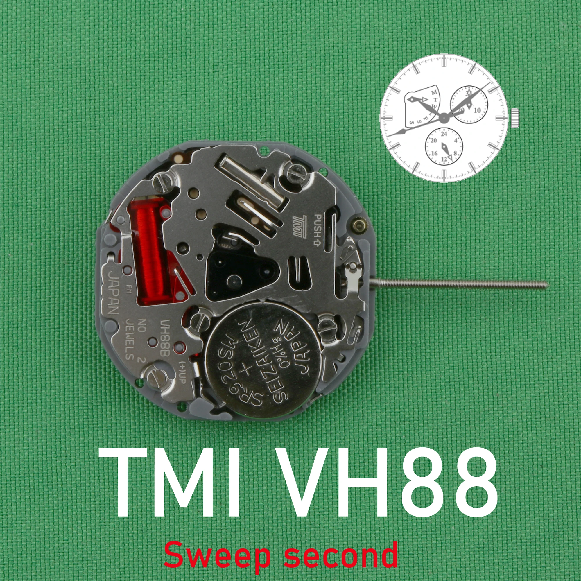 TMI VH88 movement Sweep second Multi-eye (day, date, 24 hr) JAPAN