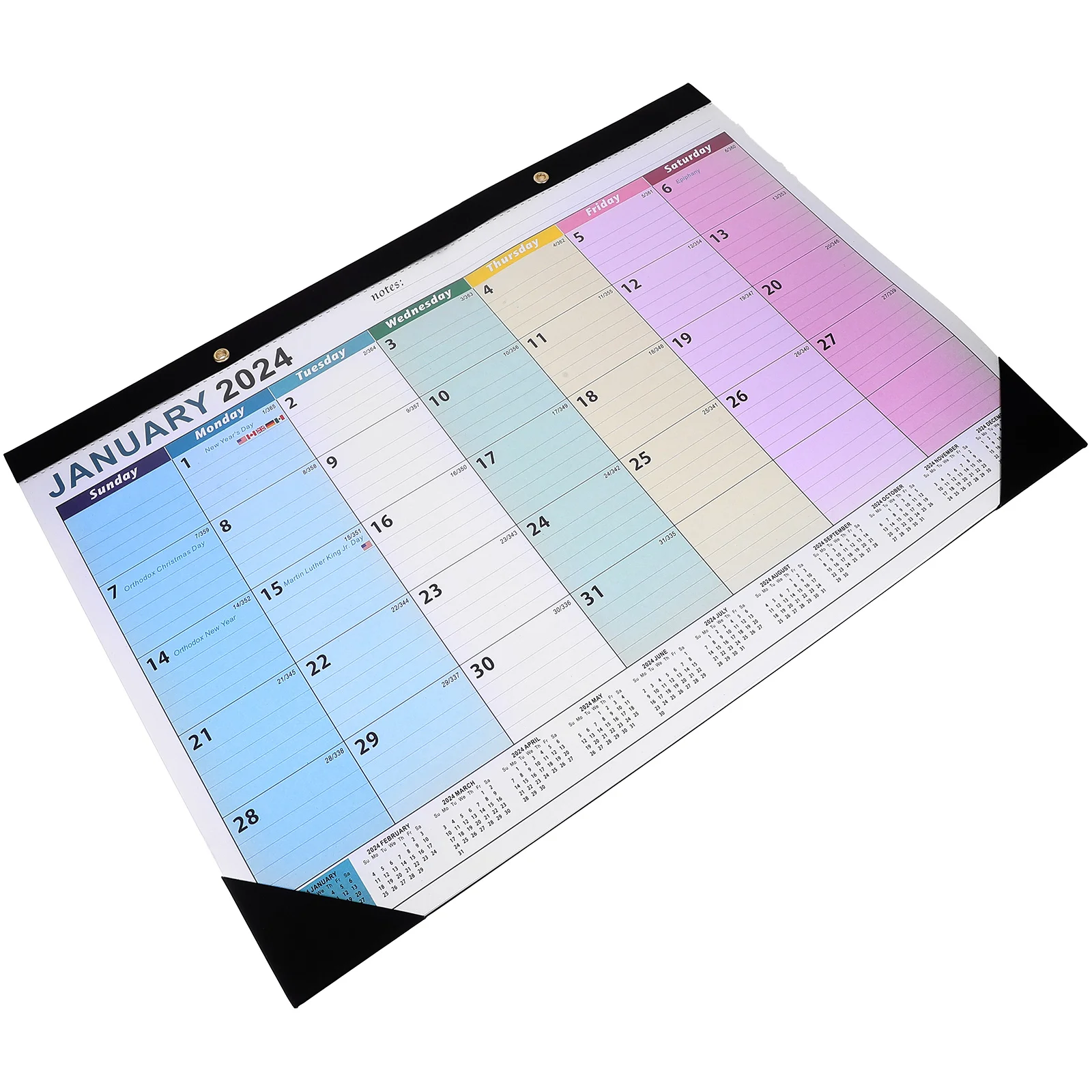 

20232024 Time Planning Calendar English Wall Delicate Planner Hanging Decoration Desktop Living Room