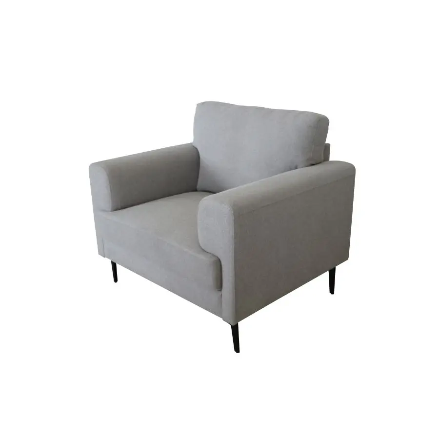 Kyrene Light Gray Linen Chair 2