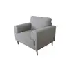 Kyrene Light Gray Linen Chair 2