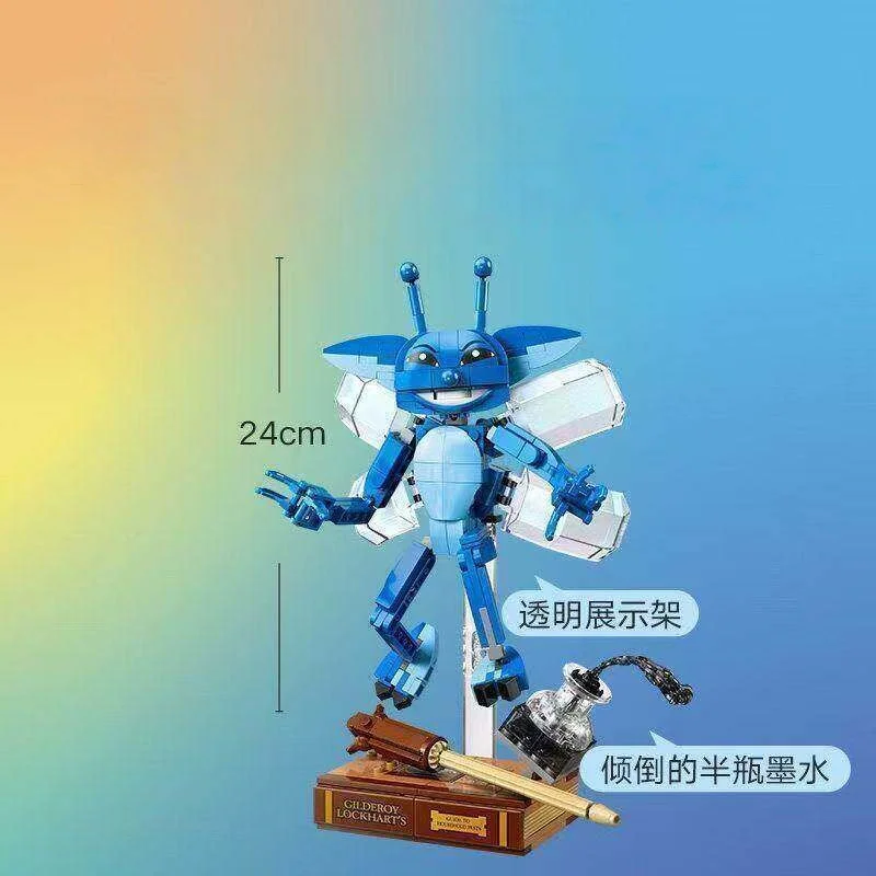 새로운 코니쉬 엘프 벽돌 빌딩 블록 마법 영화 모델 교육 키트 생일 선물 청소년 장난감
