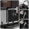 11550 High-tech Disinfection Large Size Stepped Sink Washing Fruits, Vegetables And Seafood 3 In 1 Black Dishwasher Kitchen Sink 5