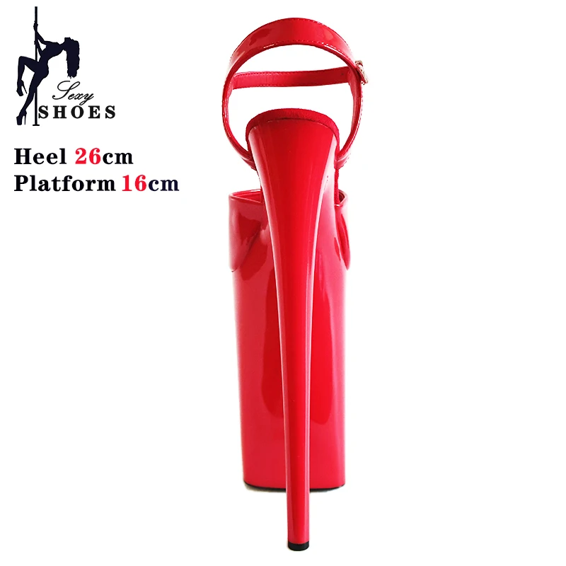 26cm/10Inch Super High Heels PlatformWomen Sandals Suede Non Slip Insole Stripper Heels Pole Dance Shoes Party Models Show Shoes