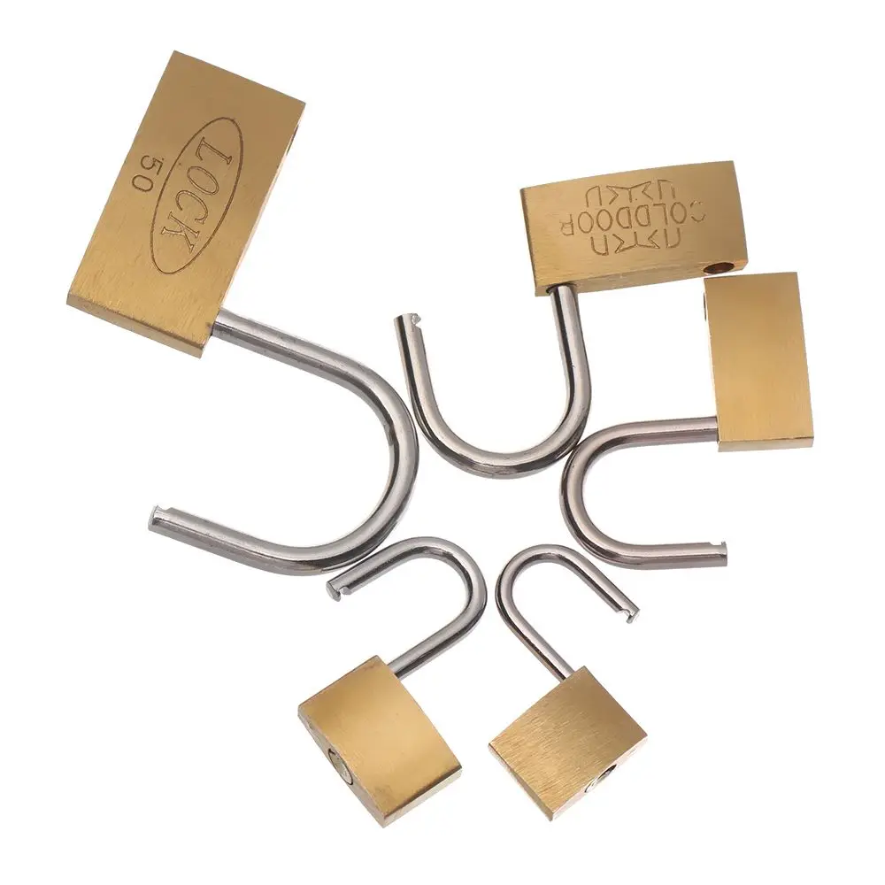 Universal Brass Padlock with 3 Keys - Secure Home, Travel, and Storage