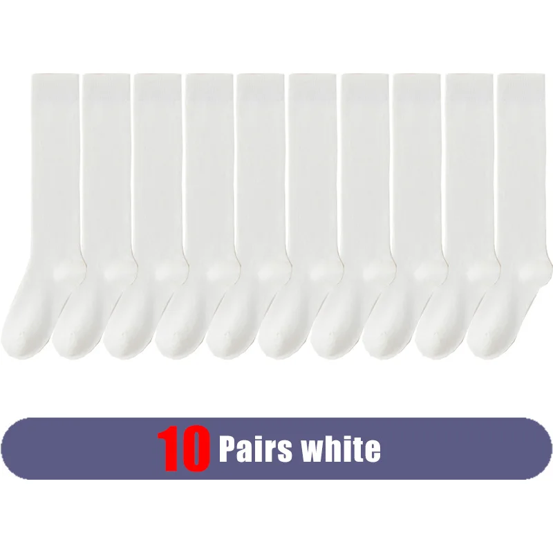 Women's Thigh-High Organic Cotton Socks - Solid Color Fashion Warmers