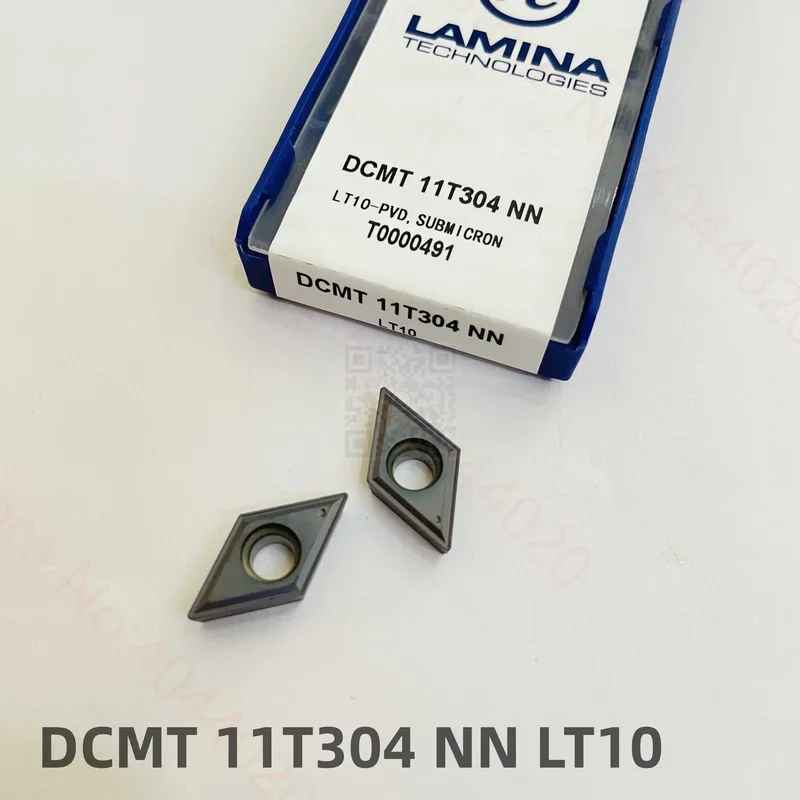 

Режущая карбидная вставка LAMINA DCMT070204NN/DCMT11T304NN/DCMT11T308NN LT10 для резки 10 шт/коробка