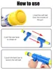 Refill Balls Round Refill Mixed Color Balls for Air Toy Gun Soft Foam Balls Refill Pack Blasters & Replacement Bullet Balls Gift 6