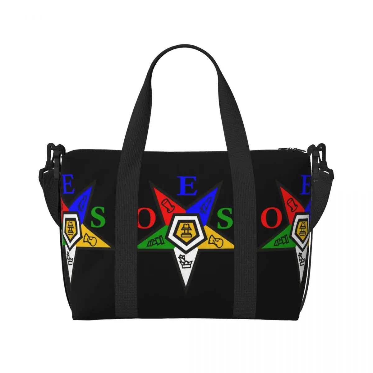 Order Of The Eastern Star OES Beach Tote Bag for Women Extra Large Gym Carry On Travel Shopping Bags